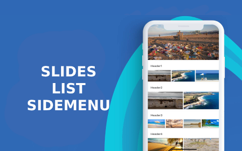 Slides List Side menu